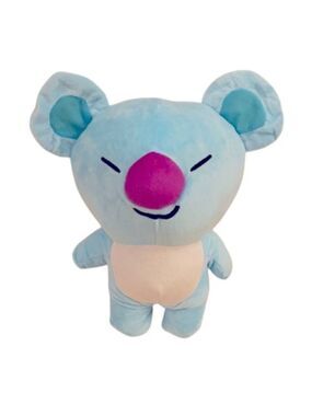 NWOT New BTS21 Line Friends Plushie "KOYA" blue BTS 21 stuff‎ toys approx…